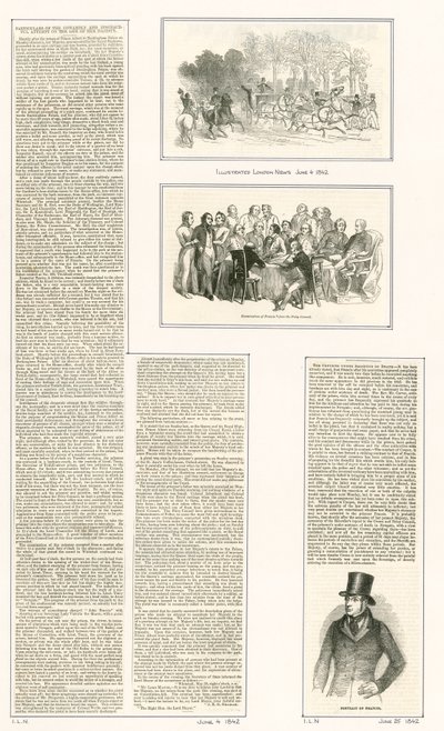 Forsøg på dronning Victorias liv, 1842 af English School