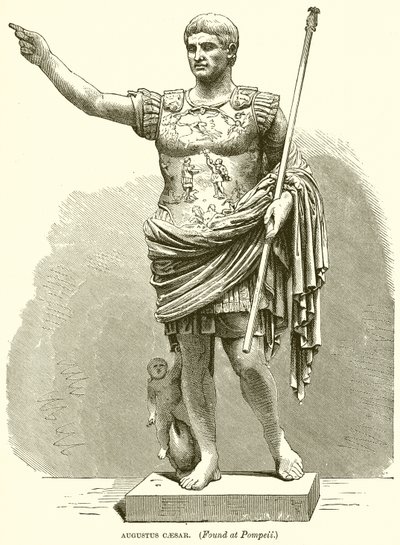 Augustus Cæsar. (Fundet i Pompeji) af English School