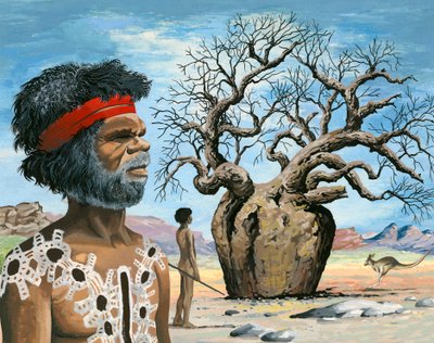 australsk aborigin af English School