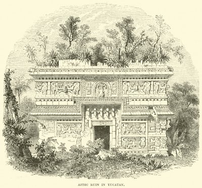 Aztec Ruin i Yucatan af English School