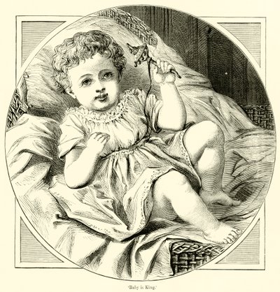 Baby er konge (gravering) af English School