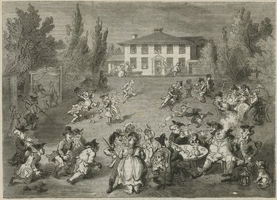 Bagnigge Wells House og Tea Gardens af English School