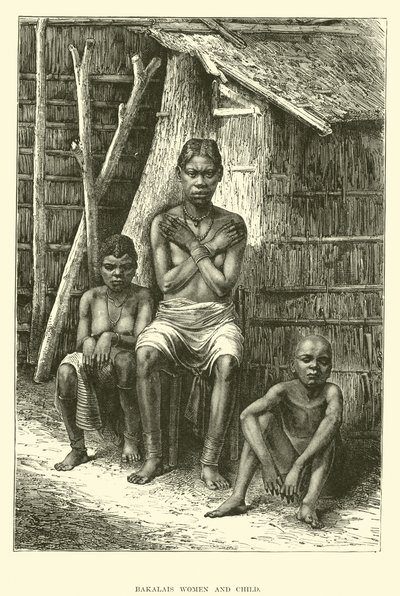 Bakalais women and child  af English School