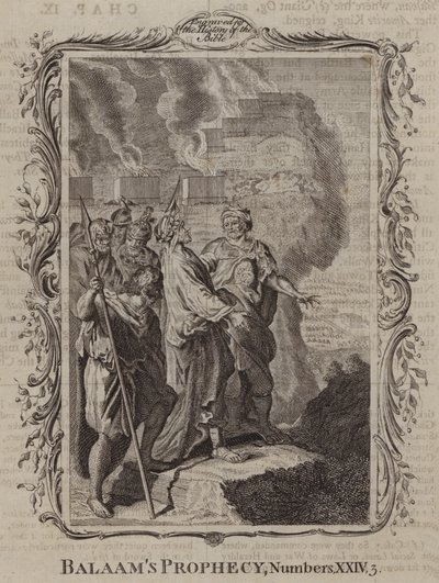Bileams profeti (gravering) af English School