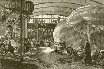 Ballonfabrik i Paris af English School