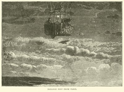 Ballonpost fra Paris, oktober 1870 af English School