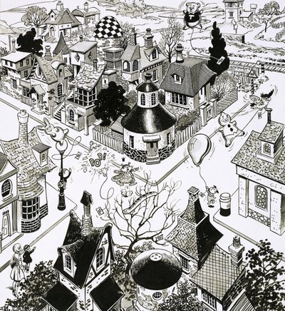 Balloner over byen af English School