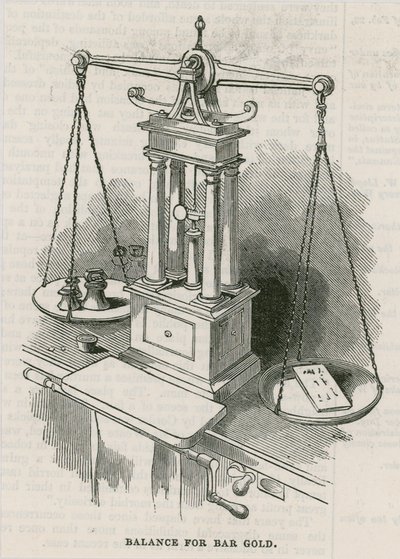 Bank of England, Bullion Office og Gold Weighing Room af English School