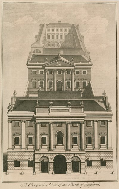 Bank of England, George Sampsons Building, 1734 af English School