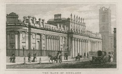 Bank of England, Sir John Soanes South Front, 1823 af English School
