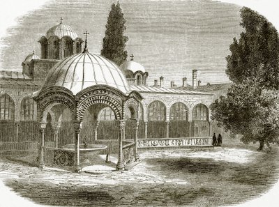 Taufkapelle oder Phiale von Saint Laura von English School