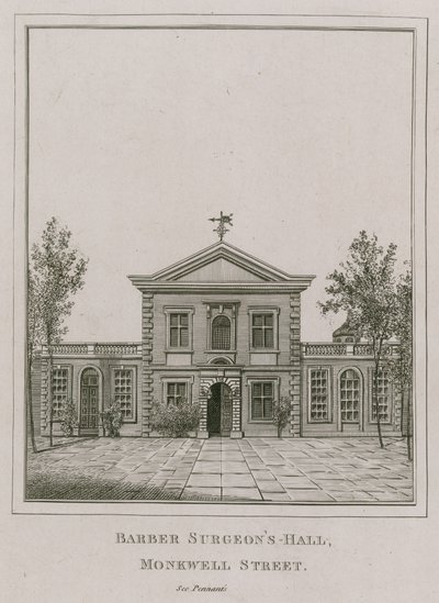 Barber Surgeons Hall, Monkwell Street, London af English School