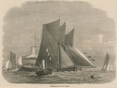 Pramkapløb på Themsen af English School