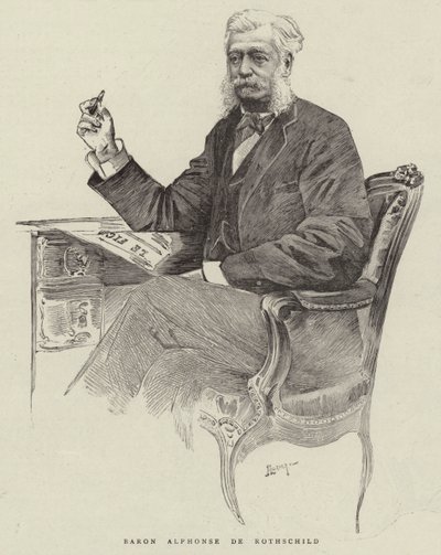 Baron Alphonse de Rothschild (gravering) af English School