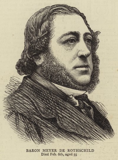 Baron Mayer de Rothschild (gravering) af English School