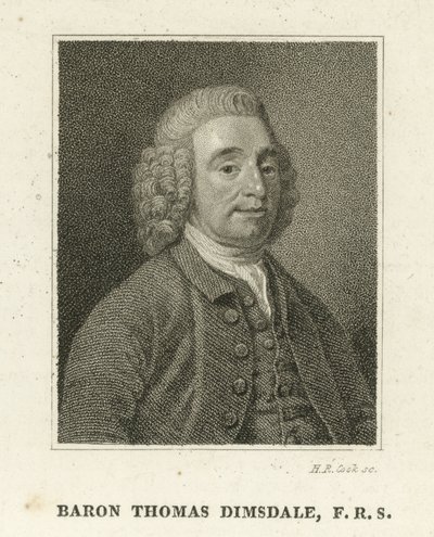 Baron Thomas Dimsdale (gravering) af English School