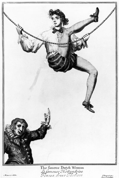 Bartholomew Fair, London: Den berømte hollandske kvinde af English School