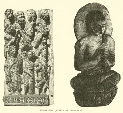 Bas-reliefs, Museum of Peshawur  af English School