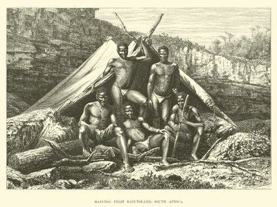 Basutos, fra Basutoland, Sydafrika af English School