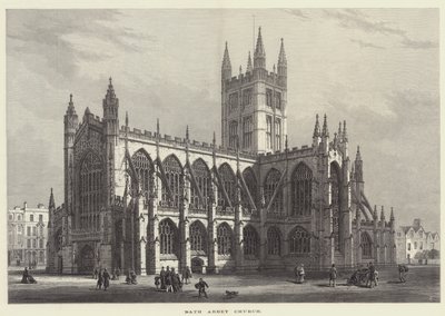 Bath Abbey Church (gravering) af English School