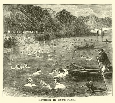 Badning i Hyde Park af English School