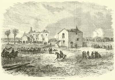 Battery of Marines, december 1870 af English School