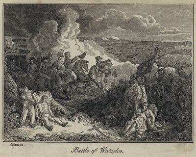 Slaget ved Waterloo (gravering) af English School