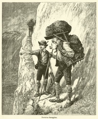 Bayerske smuglere (gravering) af English School
