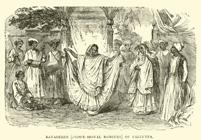 Bayaderes (Professional Dancers) of Calcutta  af English School