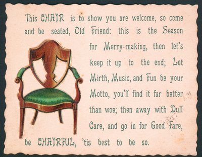 Sei fröhlich, es ist am besten so - Weihnachtskarte von English School