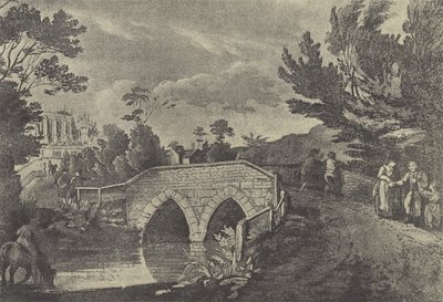 Beggars Bridge, 1796 (gravure) af English School