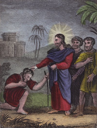 Se den spedalske jøde ... (farvet indgravering) af English School