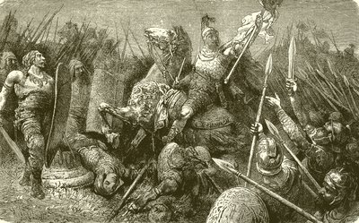 Belisarius leder den romerske hær mod goterne af English School