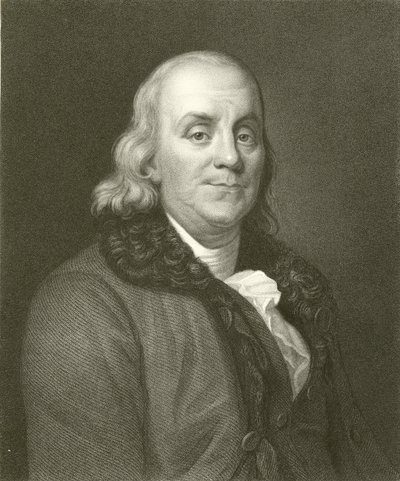 Benjamin Franklin af English School