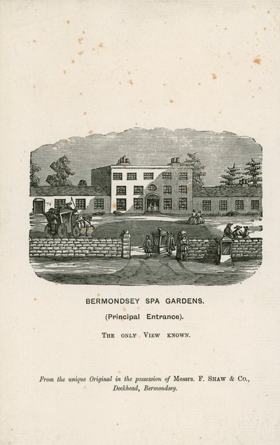Bermondsey Spa Gardens af English School