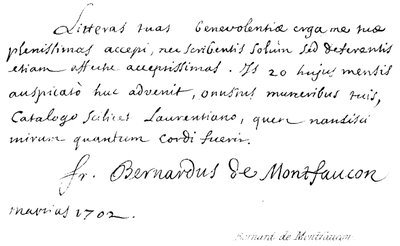 Bernard af Montfaucon af English School
