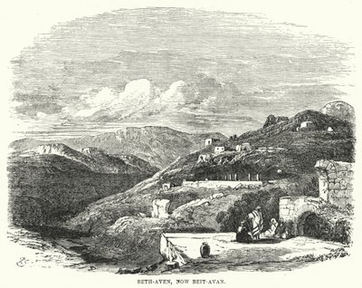 Beth-Aven, nu Beit-Avan (gravering) af English School