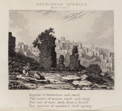 Betlehem Efrat, Micah V, ver 2 (gravering) af English School