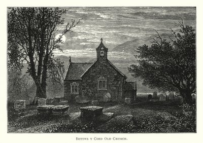 Bettws y Coed Old Church (gravering) af English School