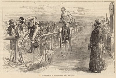 Cykelkamp ved Lillie Bridge, West Brompton af English School