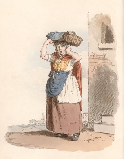 Billingsgate Fish-woman af English School