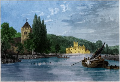 Bisham Abbey. (gravering, ca. 1850) af English School
