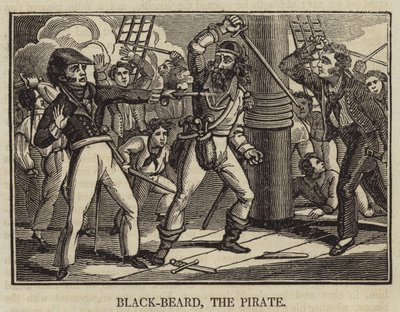 Sort skæg, Piraten (gravering) af English School
