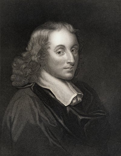 Blaise Pascal (1623-62) fra Gallery of Portraits, udgivet i 1833 af English School