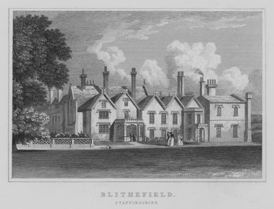 Blithefield, Staffordshire (gravering) af English School