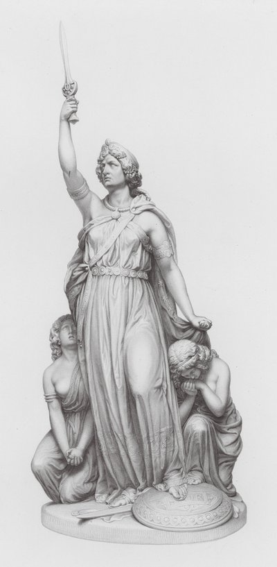 Boadicea (kobberstik) af English School