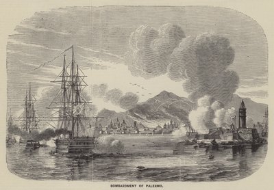 Bombardement af Palermo (gravering) af English School