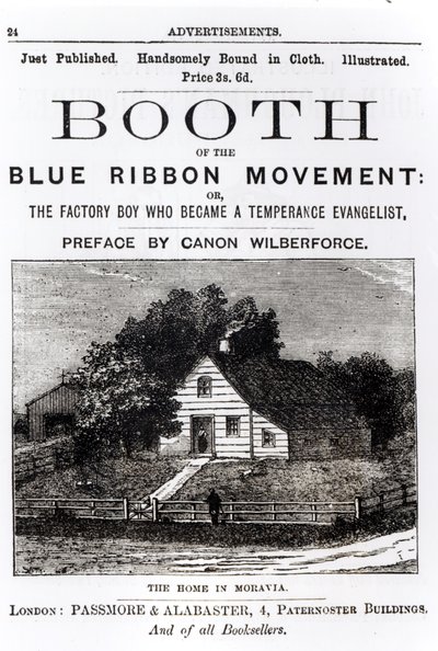 Booth of the Blue Ribbon Movement, 1883 af English School