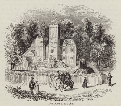 Boscobel House (gravering) af English School