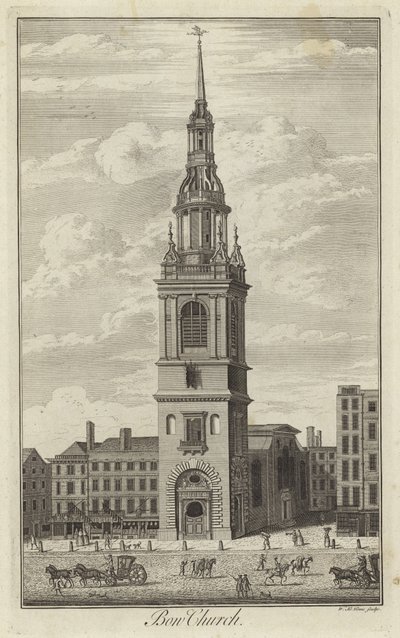 Bow Church, London af English School